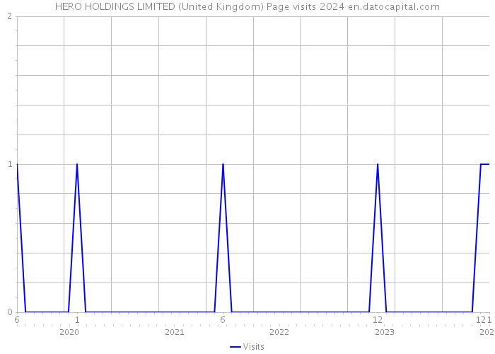 HERO HOLDINGS LIMITED (United Kingdom) Page visits 2024 