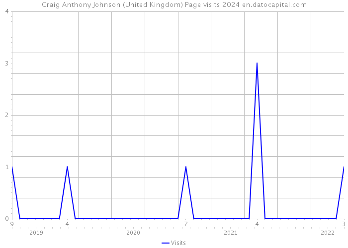 Craig Anthony Johnson (United Kingdom) Page visits 2024 