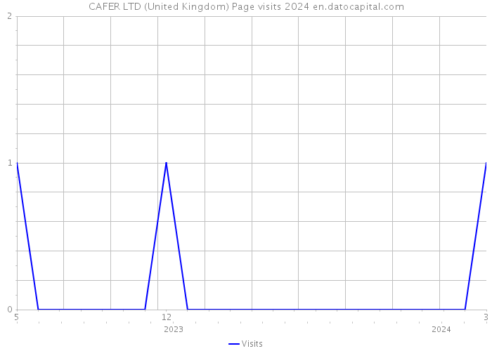 CAFER LTD (United Kingdom) Page visits 2024 