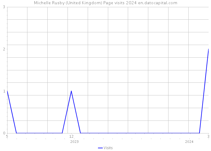 Michelle Rusby (United Kingdom) Page visits 2024 