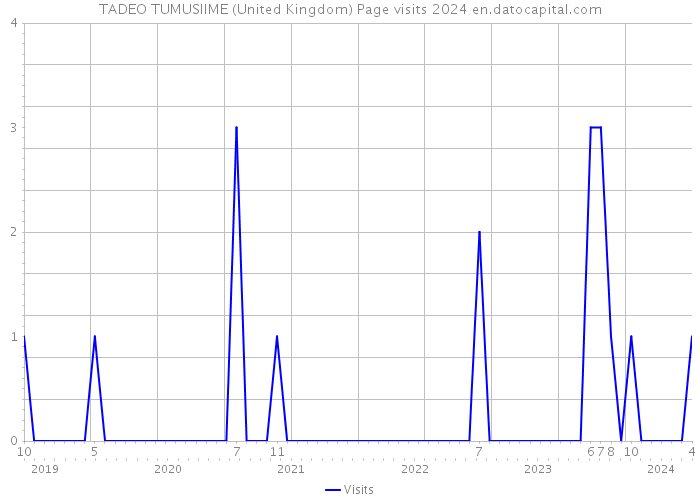 TADEO TUMUSIIME (United Kingdom) Page visits 2024 