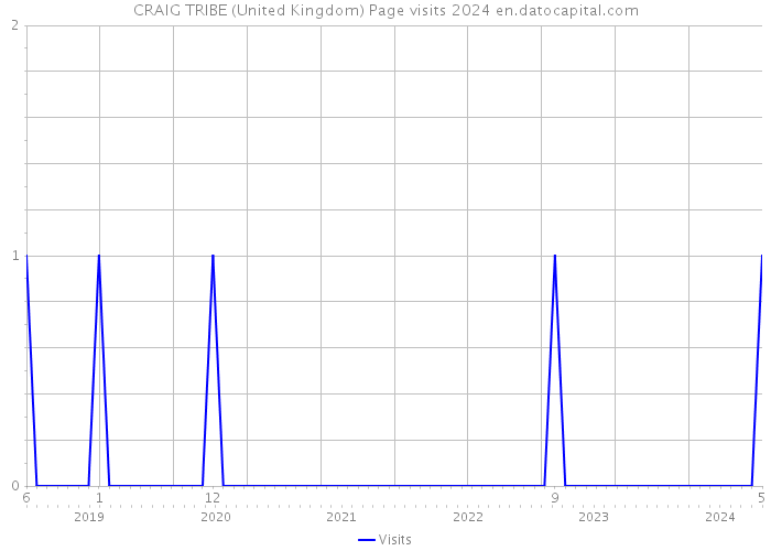 CRAIG TRIBE (United Kingdom) Page visits 2024 