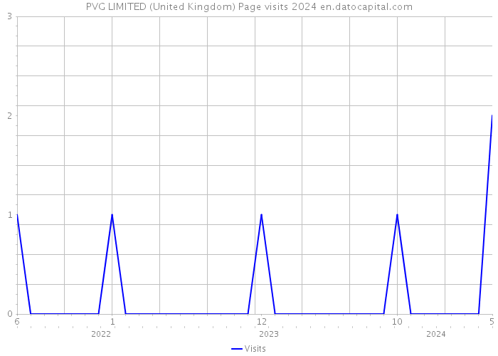 PVG LIMITED (United Kingdom) Page visits 2024 