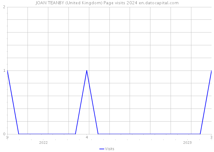 JOAN TEANBY (United Kingdom) Page visits 2024 