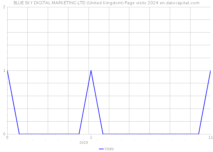 BLUE SKY DIGITAL MARKETING LTD (United Kingdom) Page visits 2024 