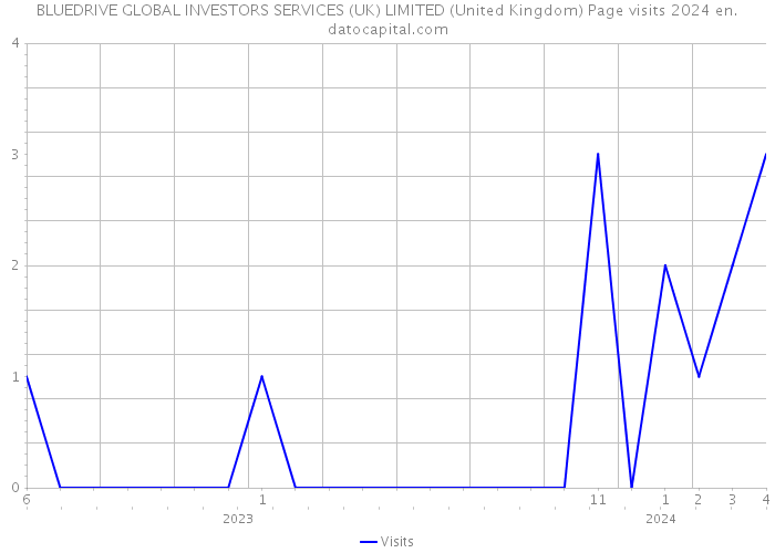 BLUEDRIVE GLOBAL INVESTORS SERVICES (UK) LIMITED (United Kingdom) Page visits 2024 