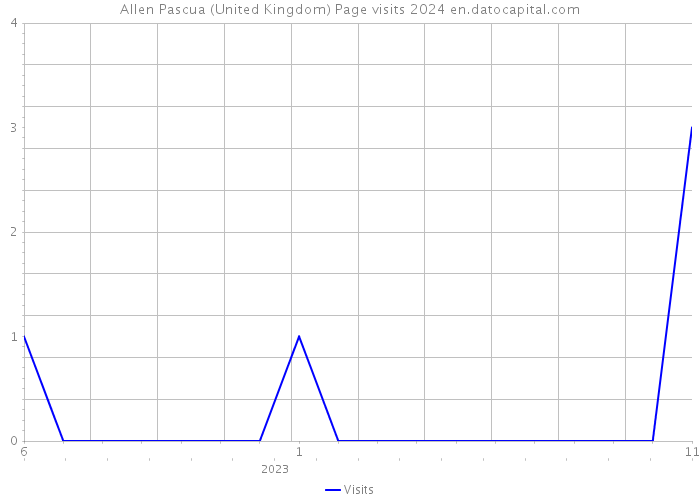 Allen Pascua (United Kingdom) Page visits 2024 