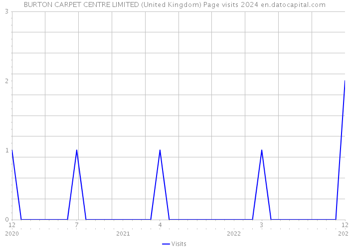 BURTON CARPET CENTRE LIMITED (United Kingdom) Page visits 2024 
