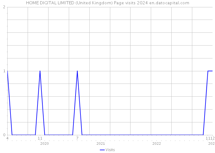 HOME DIGITAL LIMITED (United Kingdom) Page visits 2024 