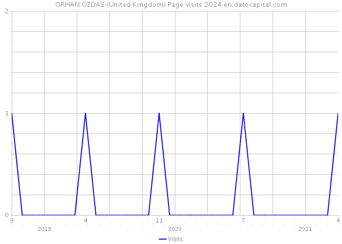 ORHAN OZDAS (United Kingdom) Page visits 2024 