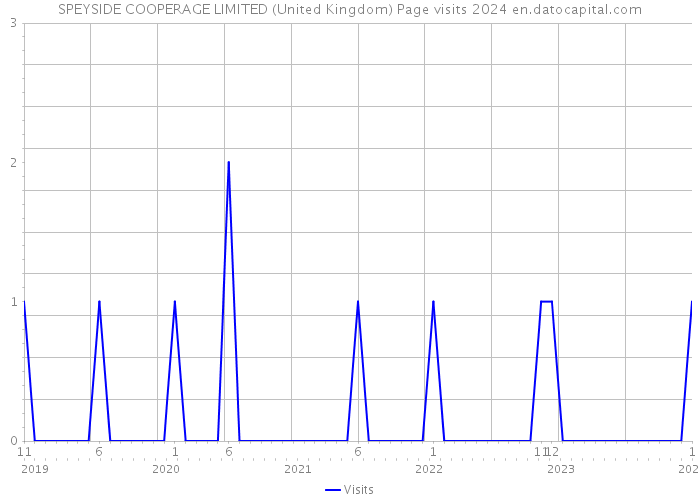 SPEYSIDE COOPERAGE LIMITED (United Kingdom) Page visits 2024 