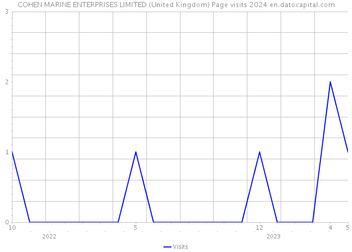 COHEN MARINE ENTERPRISES LIMITED (United Kingdom) Page visits 2024 