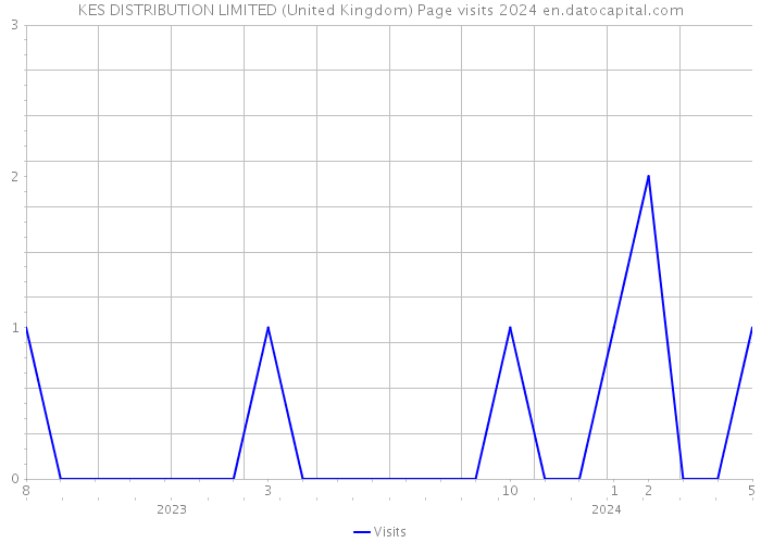 KES DISTRIBUTION LIMITED (United Kingdom) Page visits 2024 