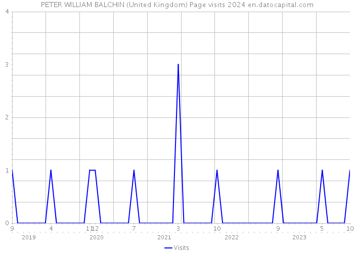 PETER WILLIAM BALCHIN (United Kingdom) Page visits 2024 