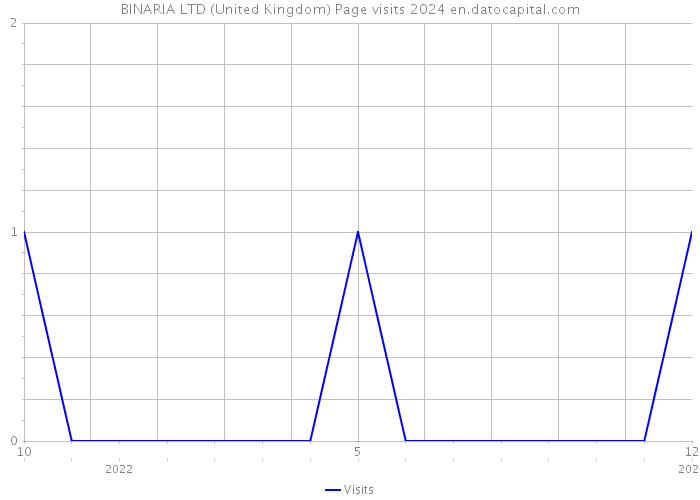 BINARIA LTD (United Kingdom) Page visits 2024 