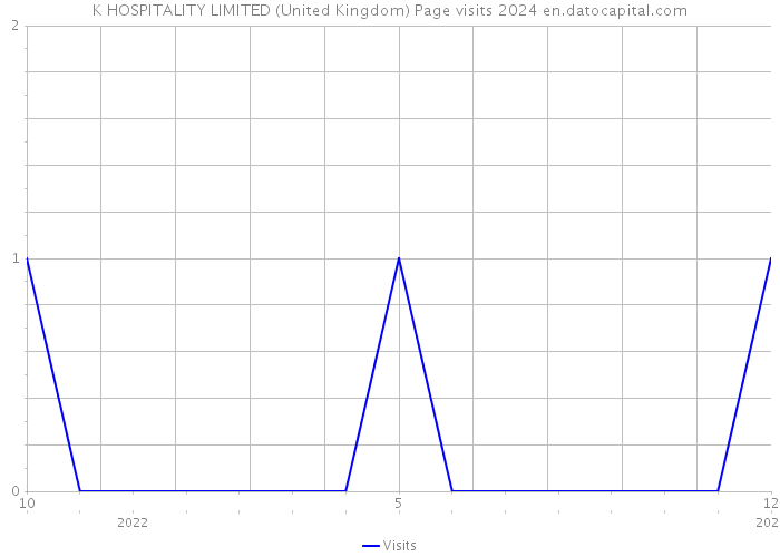 K HOSPITALITY LIMITED (United Kingdom) Page visits 2024 