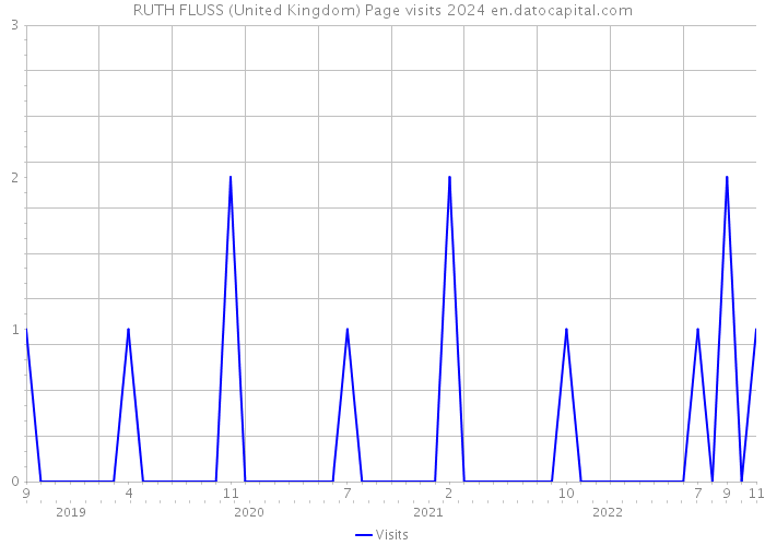 RUTH FLUSS (United Kingdom) Page visits 2024 