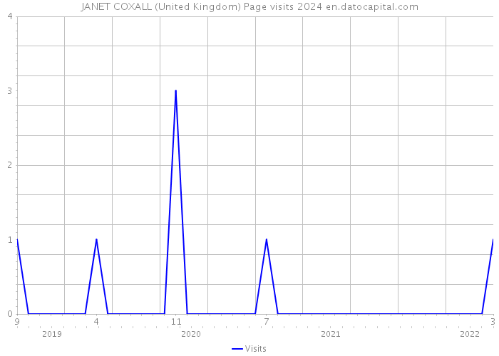 JANET COXALL (United Kingdom) Page visits 2024 