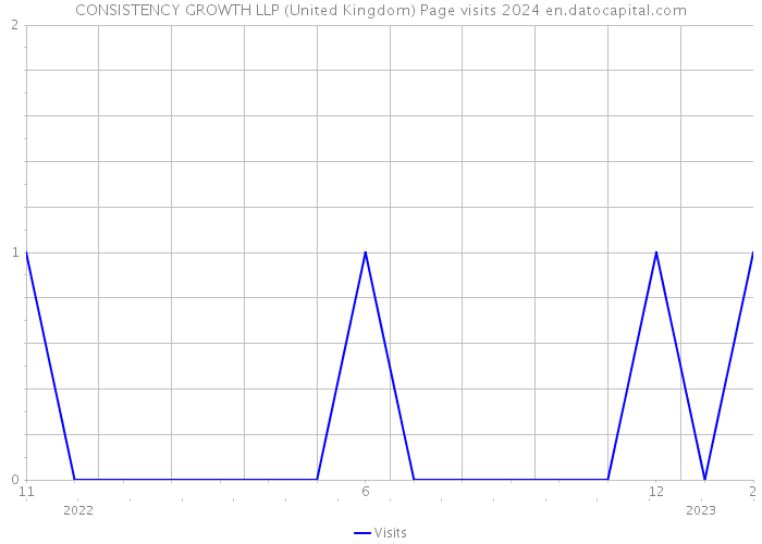 CONSISTENCY GROWTH LLP (United Kingdom) Page visits 2024 