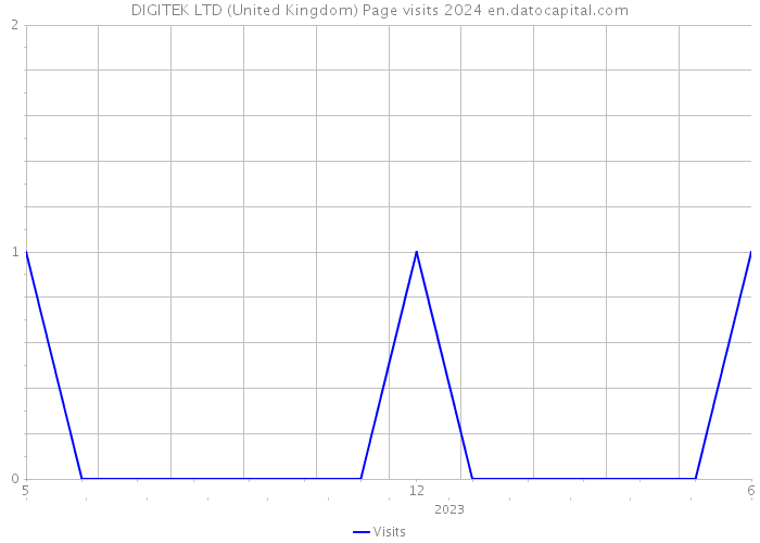 DIGITEK LTD (United Kingdom) Page visits 2024 