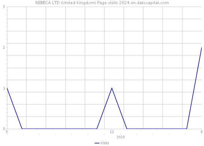 REBECA LTD (United Kingdom) Page visits 2024 