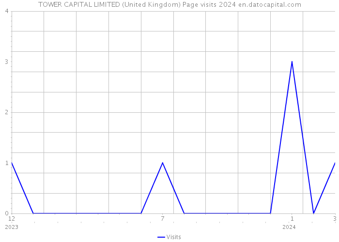 TOWER CAPITAL LIMITED (United Kingdom) Page visits 2024 