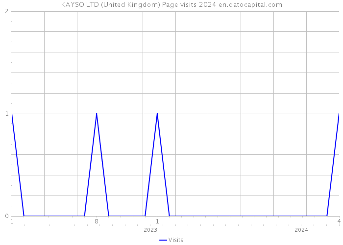 KAYSO LTD (United Kingdom) Page visits 2024 