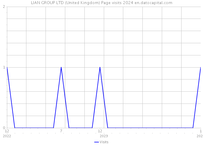 LIAN GROUP LTD (United Kingdom) Page visits 2024 