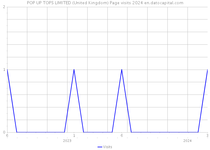 POP UP TOPS LIMITED (United Kingdom) Page visits 2024 