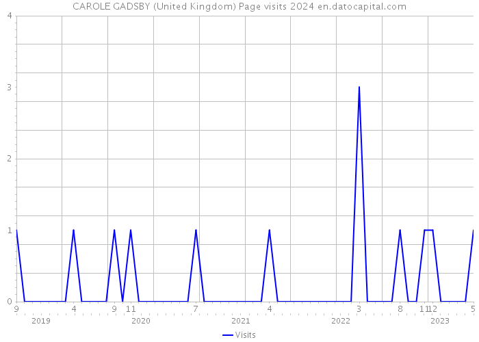 CAROLE GADSBY (United Kingdom) Page visits 2024 