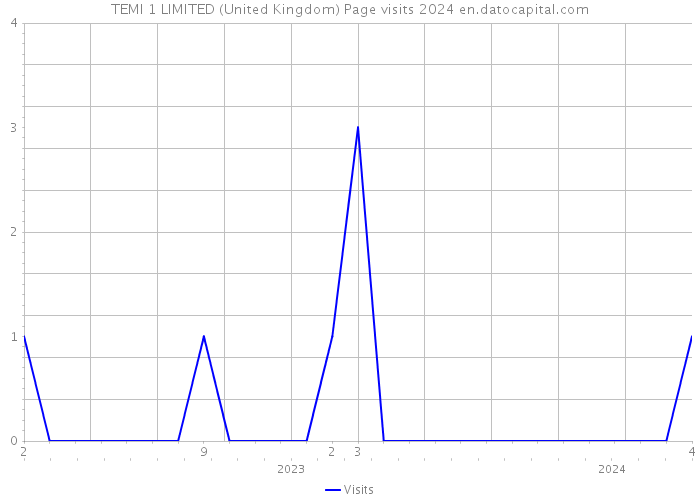 TEMI 1 LIMITED (United Kingdom) Page visits 2024 