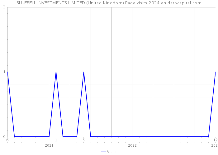 BLUEBELL INVESTMENTS LIMITED (United Kingdom) Page visits 2024 