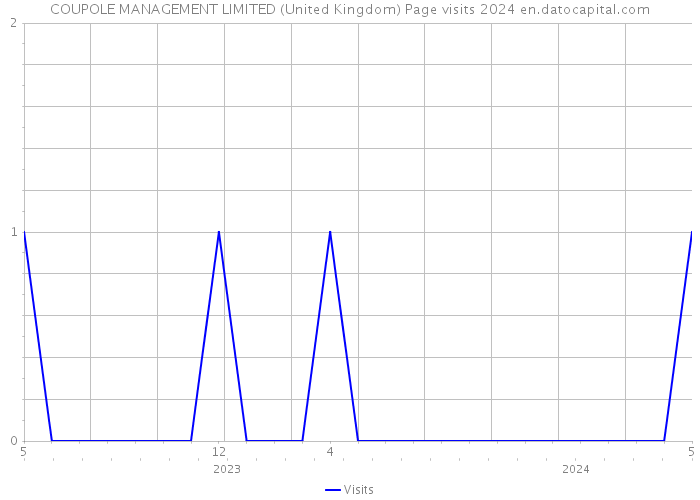 COUPOLE MANAGEMENT LIMITED (United Kingdom) Page visits 2024 