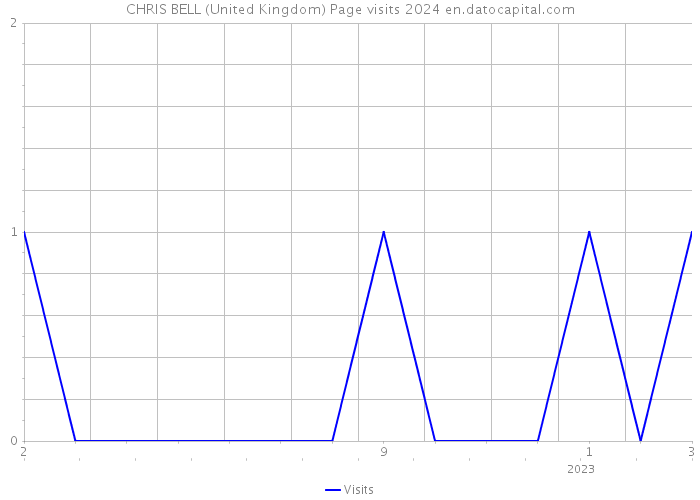 CHRIS BELL (United Kingdom) Page visits 2024 