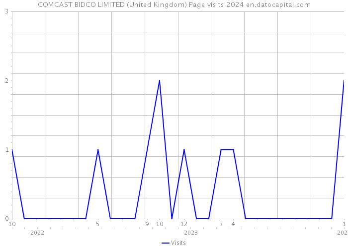 COMCAST BIDCO LIMITED (United Kingdom) Page visits 2024 