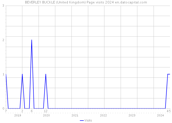 BEVERLEY BUCKLE (United Kingdom) Page visits 2024 