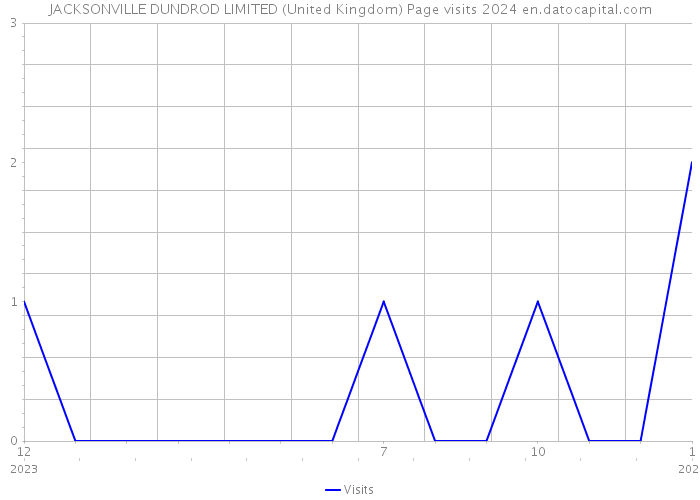 JACKSONVILLE DUNDROD LIMITED (United Kingdom) Page visits 2024 