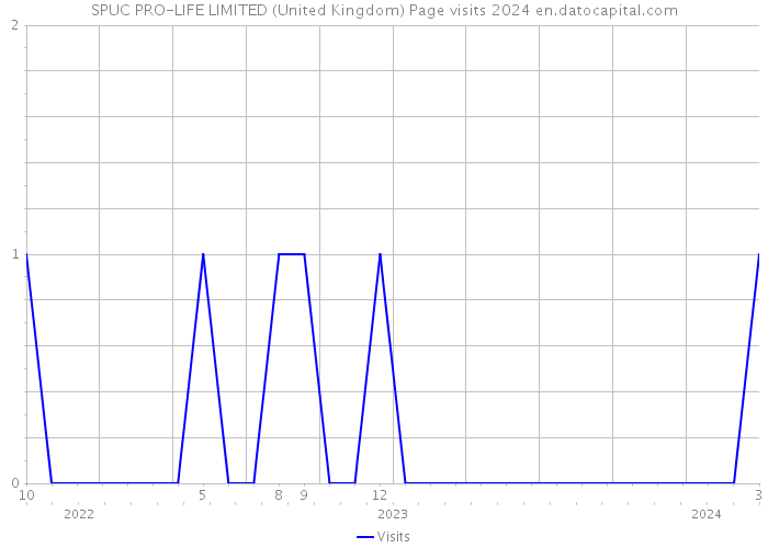 SPUC PRO-LIFE LIMITED (United Kingdom) Page visits 2024 