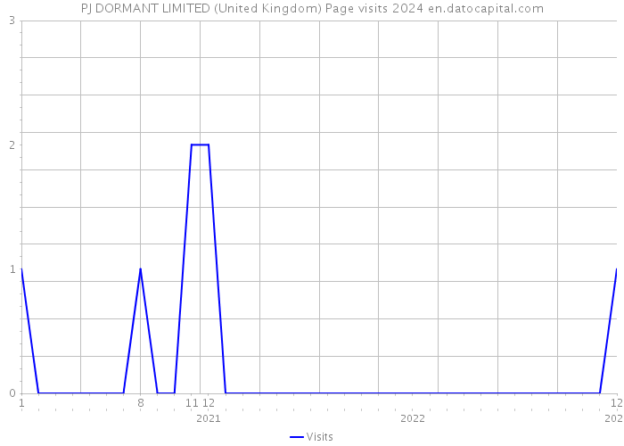 PJ DORMANT LIMITED (United Kingdom) Page visits 2024 