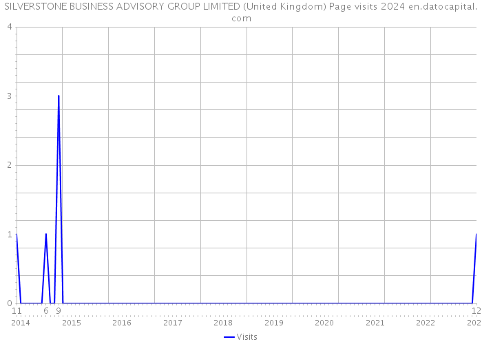 SILVERSTONE BUSINESS ADVISORY GROUP LIMITED (United Kingdom) Page visits 2024 