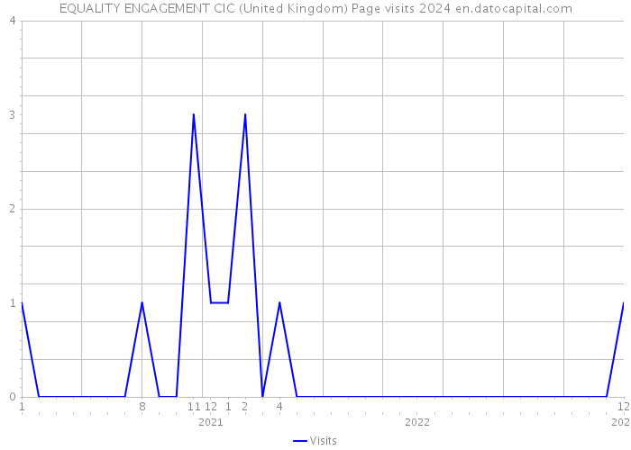 EQUALITY ENGAGEMENT CIC (United Kingdom) Page visits 2024 