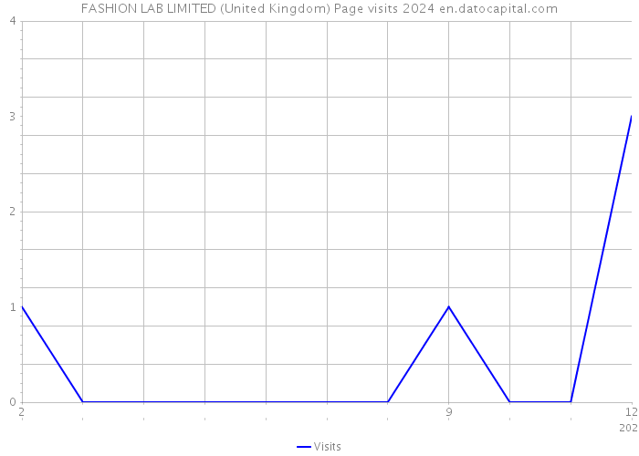 FASHION LAB LIMITED (United Kingdom) Page visits 2024 