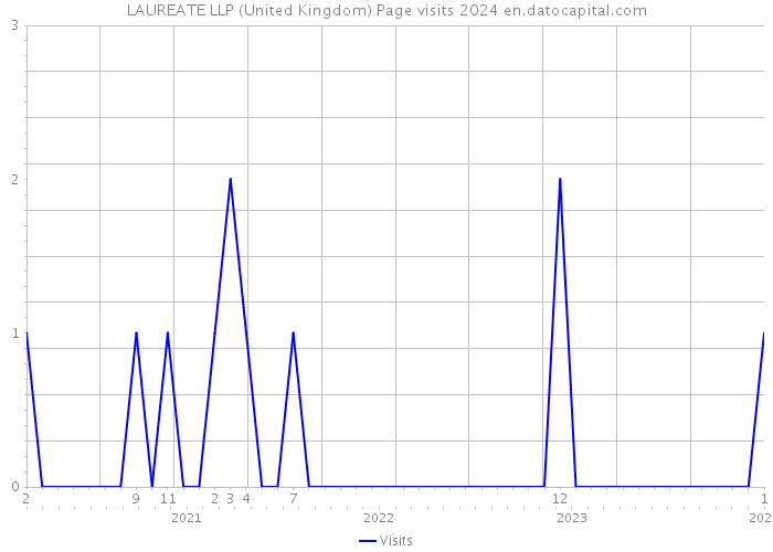 LAUREATE LLP (United Kingdom) Page visits 2024 
