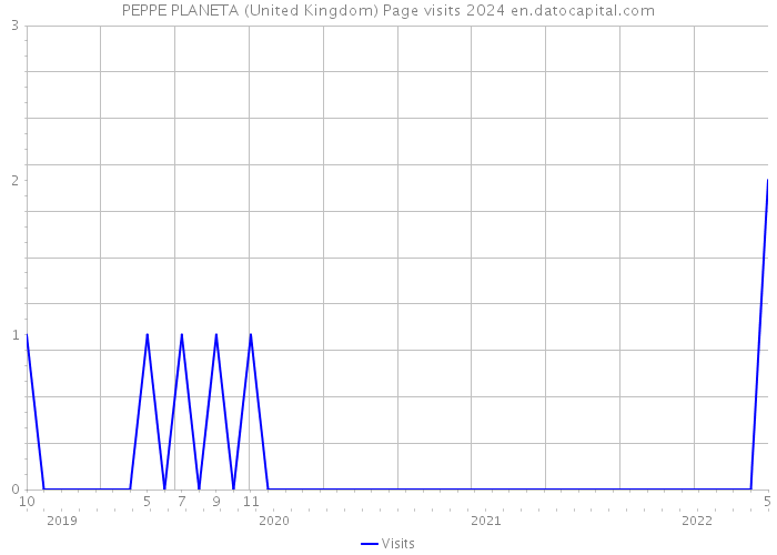 PEPPE PLANETA (United Kingdom) Page visits 2024 