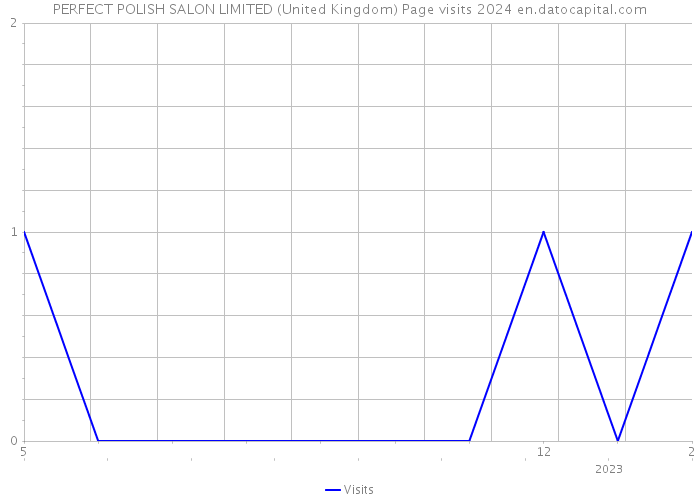 PERFECT POLISH SALON LIMITED (United Kingdom) Page visits 2024 