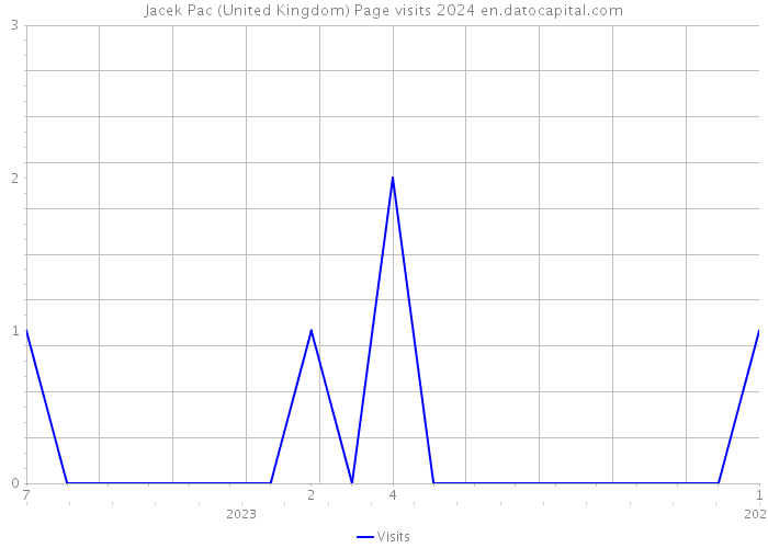 Jacek Pac (United Kingdom) Page visits 2024 