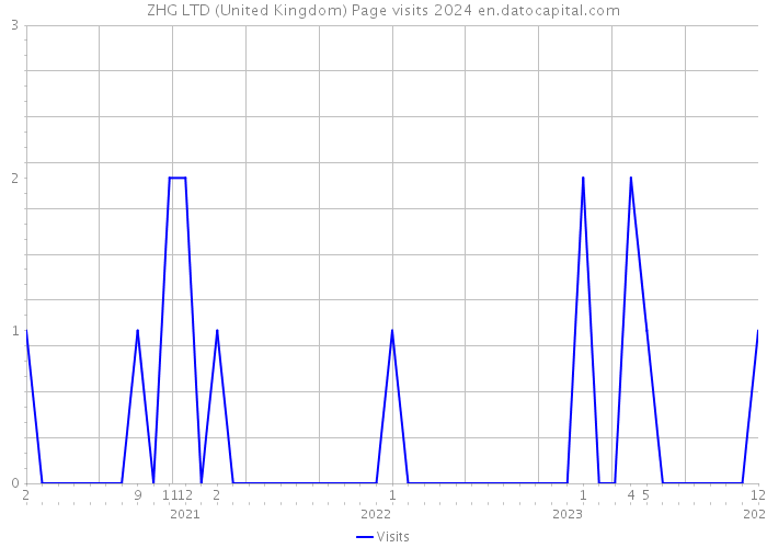 ZHG LTD (United Kingdom) Page visits 2024 
