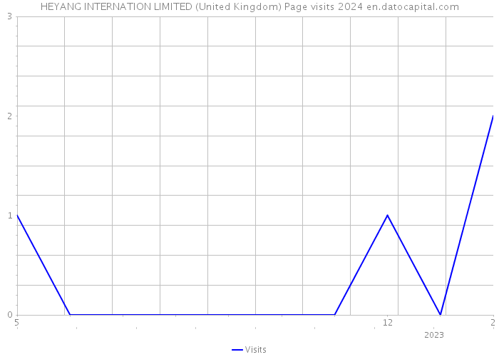 HEYANG INTERNATION LIMITED (United Kingdom) Page visits 2024 