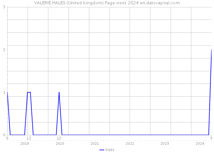 VALERIE HALES (United Kingdom) Page visits 2024 