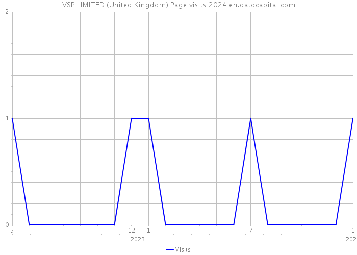 VSP LIMITED (United Kingdom) Page visits 2024 
